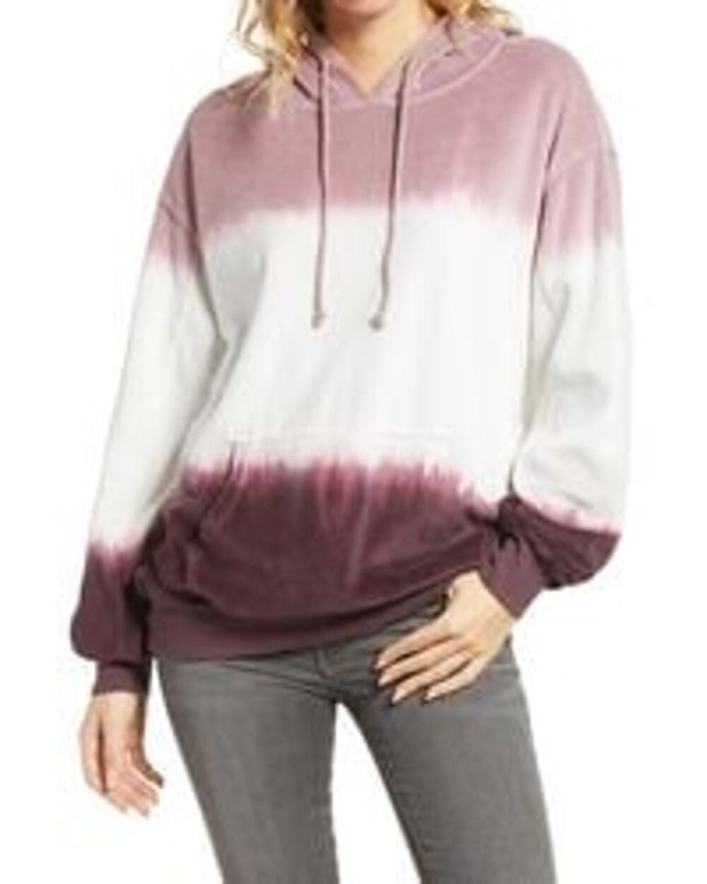 Treasure & Bond Pullover Hooded Pullover Sweatshirt Color Blocked Size Large